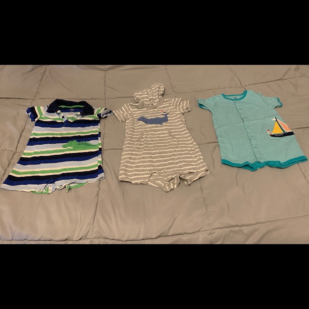 42 Piece Lot of 24 Month Boys Shirts/Rompers